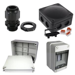 IP65 Junction Boxes, Enclosures and Glands